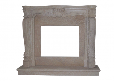 Stone Fireplace Ornamented