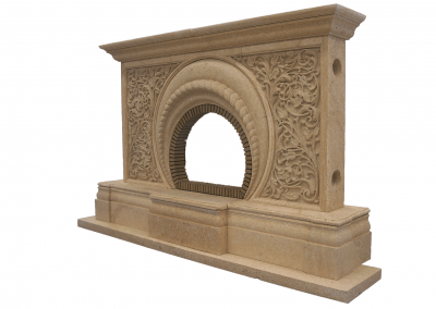 3D Ornaments on Fireplace