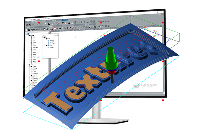 TYPE CAM 3D Texture Machining